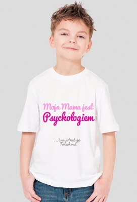 Moja mama jest psychologiem - różowa - Psychopraca