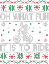 Koszulka świąteczna z rowerem Oh what fun it is to ride