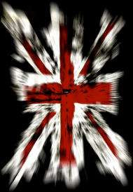 Flaga Wielkiej Brytanii - bluza z kapturem