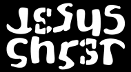 Koszulka Jesus Christ ambigram czarna