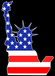 Koszulka ze Statuą Wolności i flagą USA