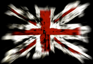 Koszulka z flagą brytyjską czarna męska