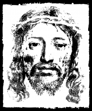 Koszulka z Jezusem 3 czarna