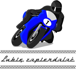 Koszulka z motorem - lubię zapierdalać