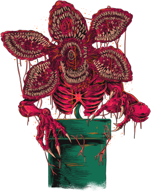 Demogorgon koszulka Stranger Things - nadruk