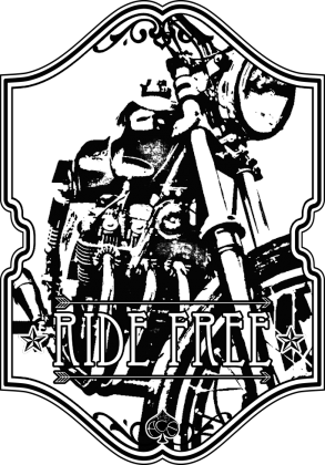Ride Free chopper t-shirt (slim)