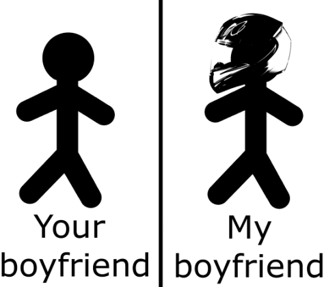 Kubek dziewczyny motocyklisty