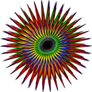 Kubek z kolorowym wzorem