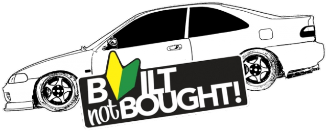 Built not Bought Civic V Coupe Tshirt