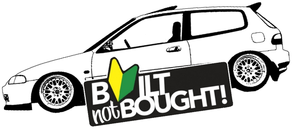 Built not Bought Civic V Hatchback Tshirt W