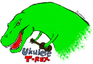 Torba ukulele t-rex