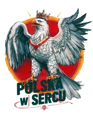 Orzeł Biały Polska w Sercu koszulki patriotyczne, koszulka narodowca dla patrioty