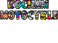 Kocham Motocykle STICKER BOMB - KOSZULKA BIAŁA