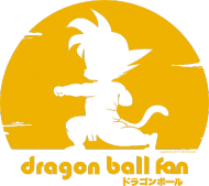 dragon ball fan, Son Goku na tle słonca