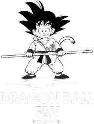 dragon ball fan, Son Goku z kijem