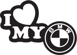 BLUZA Z KAPTUREM " I LOVE MY BMW "