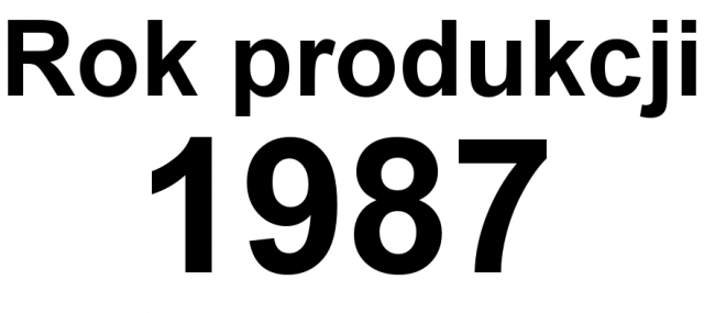 Rok produkcji 1987