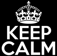 keep calm czarna