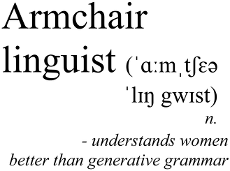 Armchair linguist kubek