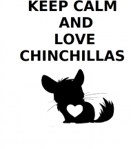 Keep Calm & Love Chinchillas- koszulka męska