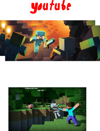 koszulka z napisem youtube i polski karypel z obrazkami minecrafta