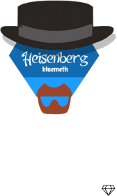 Koszulka z nadrukiem "Breaking bad Heisenberg" RUBYWEAR