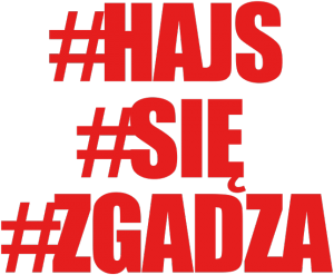 Koszulka "Hajs się zgadza Czarna ) Męska - nadruk