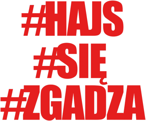 Koszulka "Hajs się zgadza Czarna ) Męska