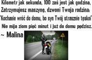 Kubek z kawalkiem tekstu muzyki pt: "Malina-Niebieskie Autostrady".