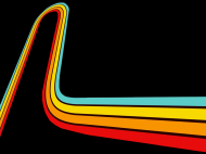 Retro rainbow black women