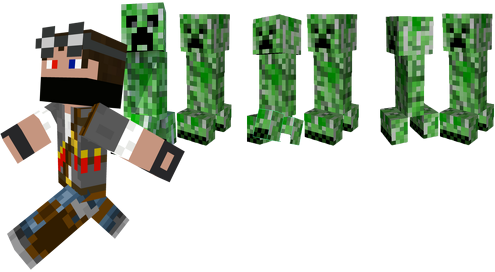 Motyw z Creeperami Kubek