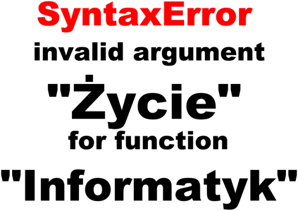 Syntax Error biały