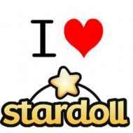 Poduszka z napisem I love Stardoll