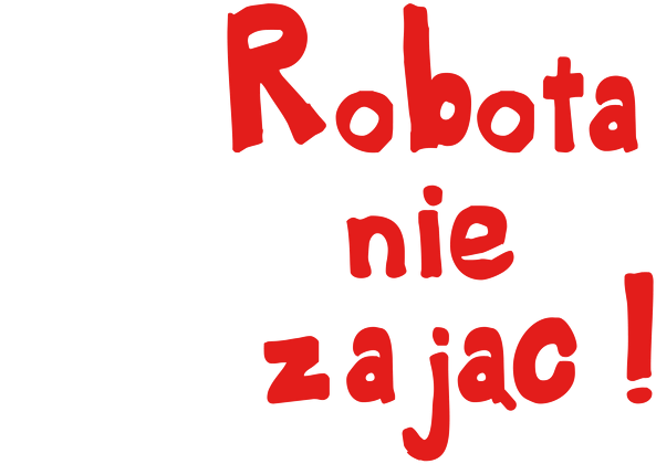 Robota nie zając - T-SHIRT (black)