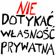 koszulka nie dotykać własność prywatna