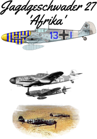 Koszulka Jagdgeschwader 27 'Afrika' Bf 109