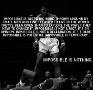 T-Shirt "Muhammad Alli - Impossible is Nothing"