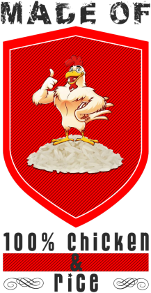 Made of 100% Chicken & Rice