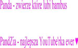 Panda a PandZia to wielka różnica - nadruk