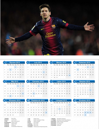 Kalendarz MESSI 2015