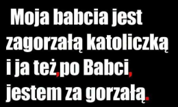 Jestem za gorzałą...