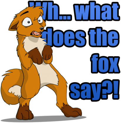 what does the fox say? -white dziecieca d