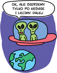 koszulka męska UFO Kosmici Ufoludki Kosmos Ziemia - KlaweKreski.pl