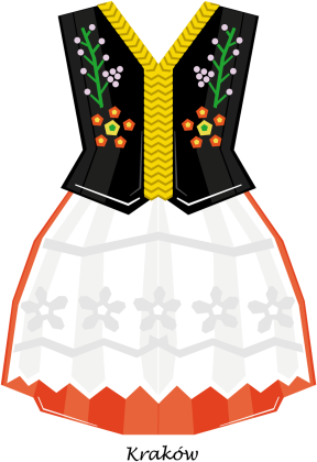 Koszulka KRAKOWIANKA dla dziewczynki Polska