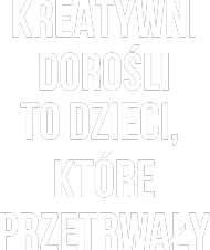 Kreatywni dorośli - czarna męska