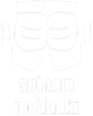Koszulka "Spinam Pośladki" - wersja umięśniona, biały wzór na plecach