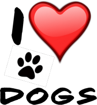 I LOVE DOGS WHITE-BLACK CUP