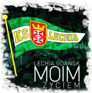 Koszulka Lechia Gdańsk Moim Życiem (czarna)