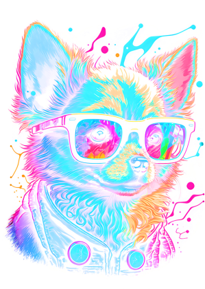 Neon Dog Koszulka damska