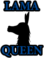 Lama Queen by Shantee # kubek niebieskie ucho